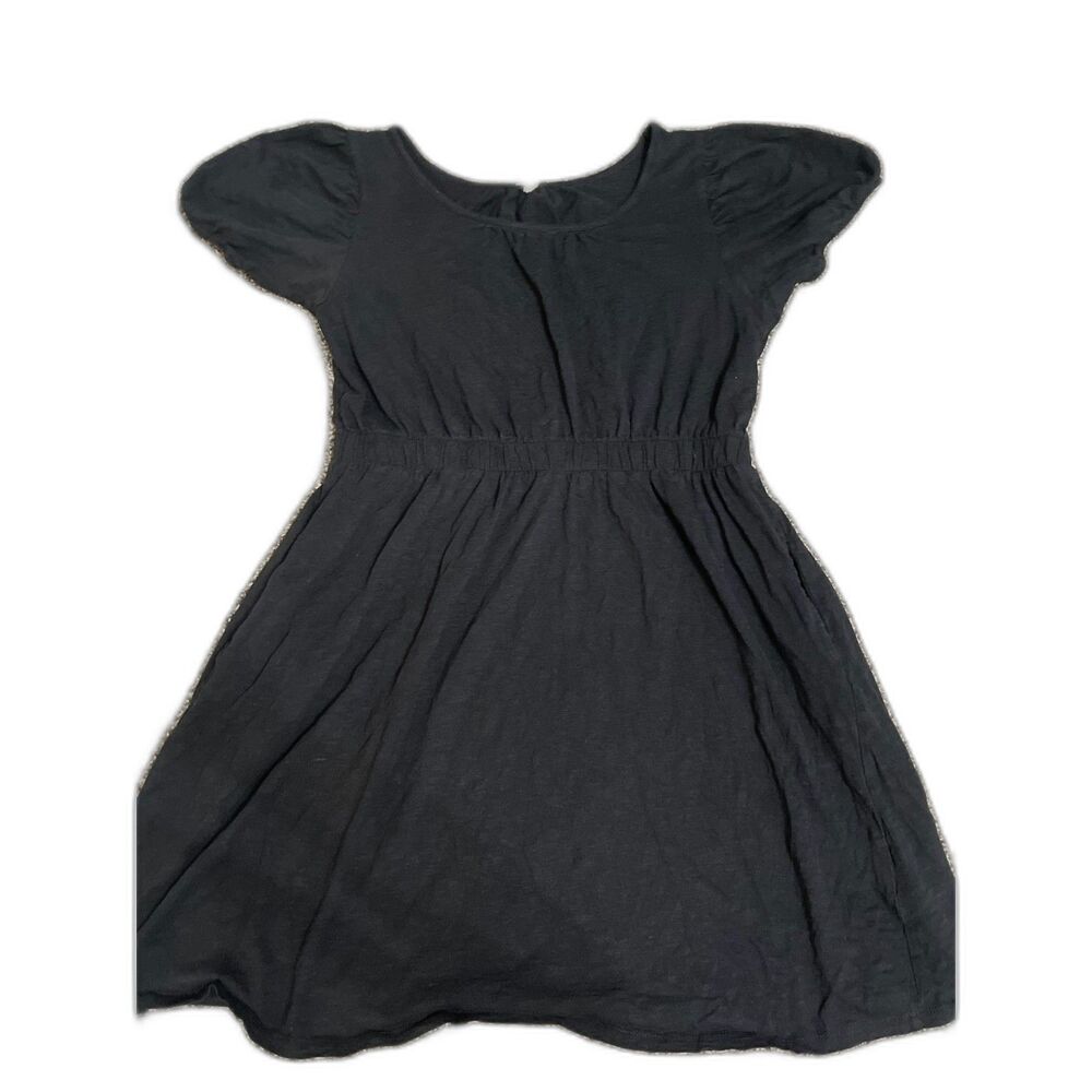 Daily Practice Anthropologie Black Mini Cap Sleeve Dress With Pockets S